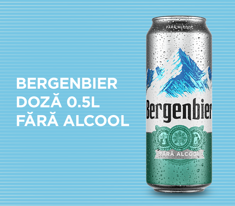 Bergenbier Doza 0.5L Fara Alcool